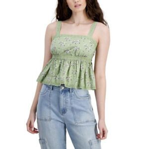 Celebrity Pink Crochet-Trim Babydoll Top